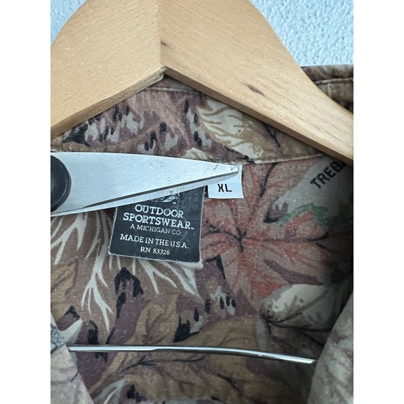 Outdoor sportswear Camouflage long sleeve button down Size XL - Picture 4 of 6